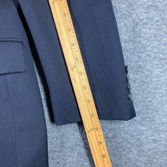 Vintage Polo University Club Ralph Lauren Double Breasted Blazer Mens 40R Blue * - Picture 6 of 16